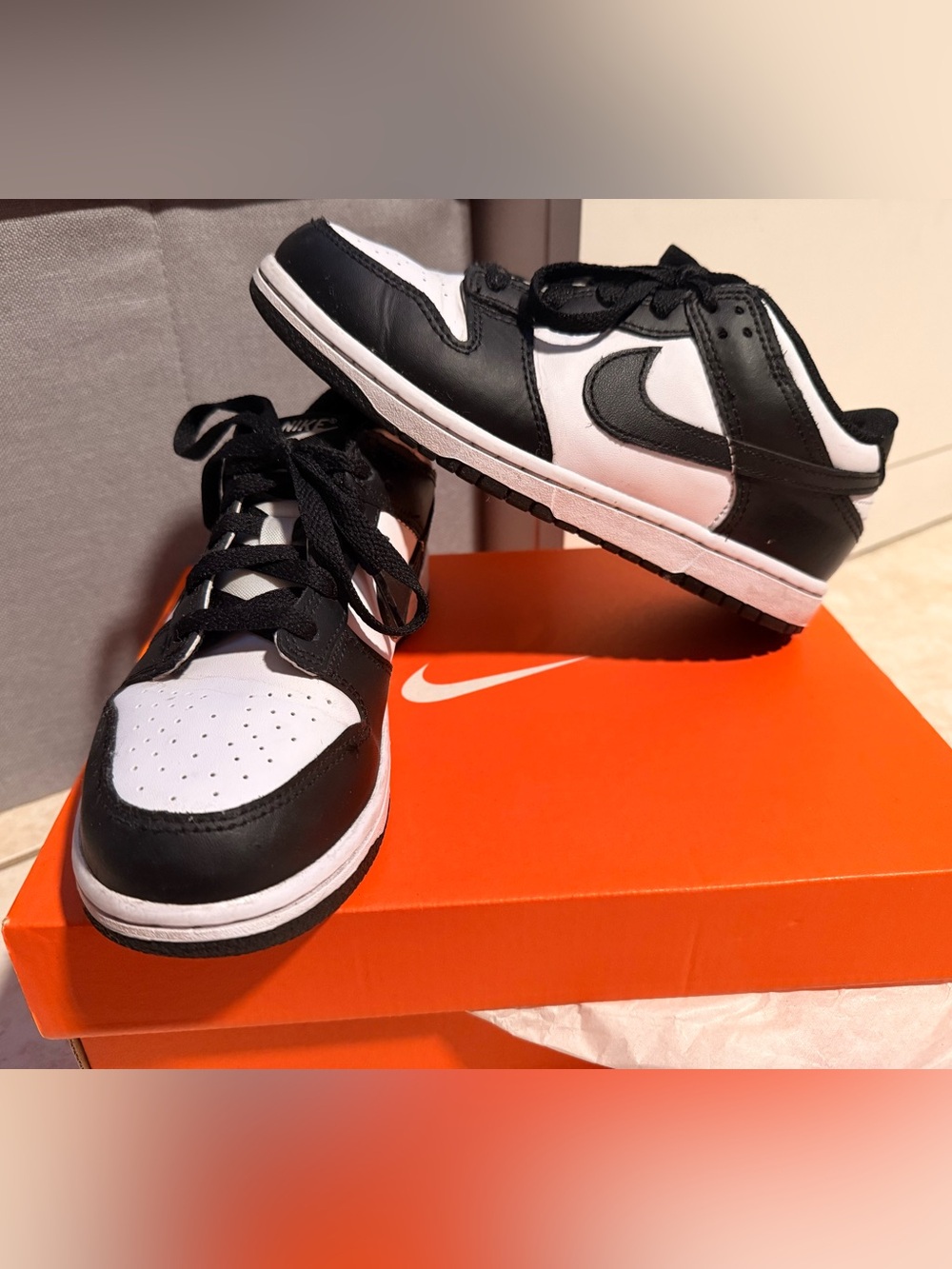 Nike Dunk Low “Panda” Kids Youth Size 3Y – Great Condition – No Box